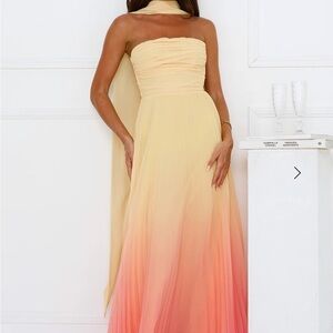 Hello Molly: Ombre Strapless Dress